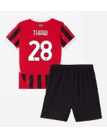 AC Milan Malick Thiaw #28 Domácí dres pro děti 2024-25 Krátký Rukáv (+ trenýrky)